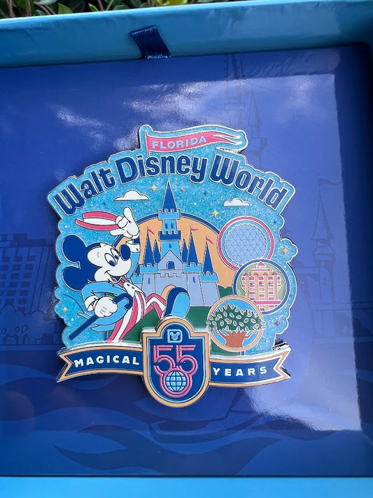 Mickey Mouse Walt Disney World 55th Anniversary Mini Jumbo Disney Pin