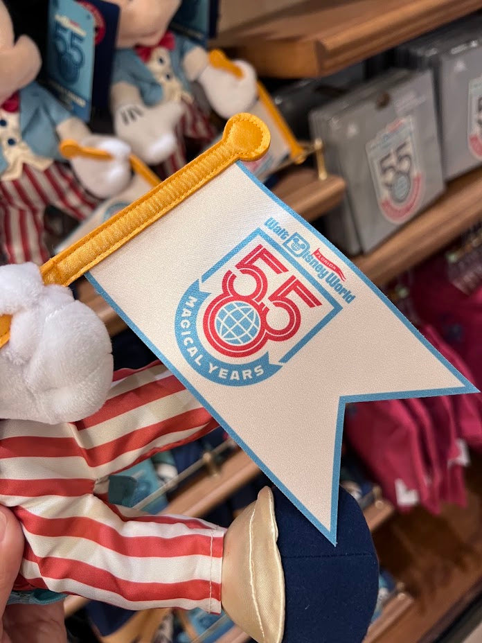 Mickey Mouse Walt Disney World 55th Anniversary Plush