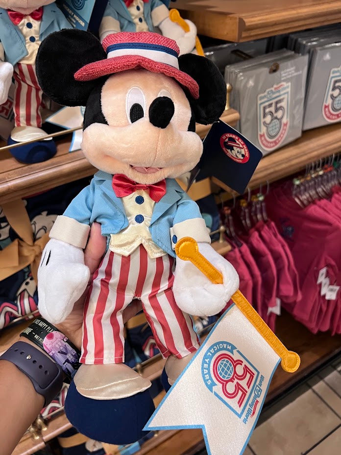 Mickey Mouse Walt Disney World 55th Anniversary Plush