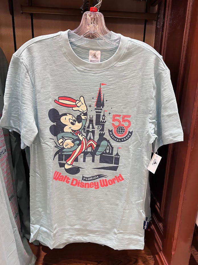 Mickey Mouse Walt Disney World 55th Anniversary Adult T-Shirt