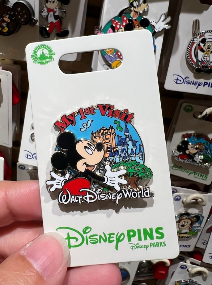 Mickey Mouse Walt Disney World My First Visit Disney Pin