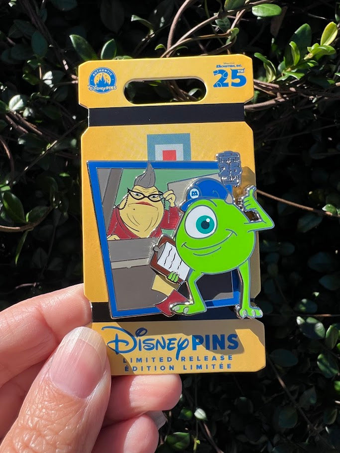 Roz & Mike Wazowski Monsters Inc 25th Anniversary Limited Release Disney Pin