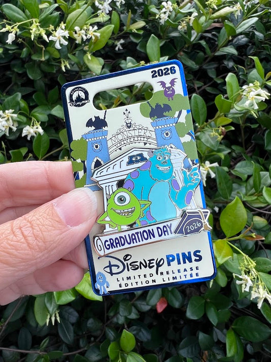 Mike & Sulley Graduation Day 2026 Limited Release Disney Pin