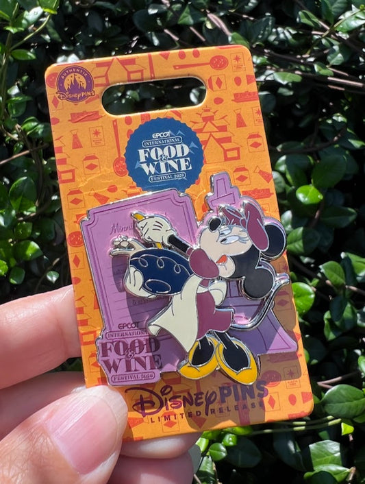 Minnie Mouse 2026 Epcot Food & Wine Festival Disney Pin