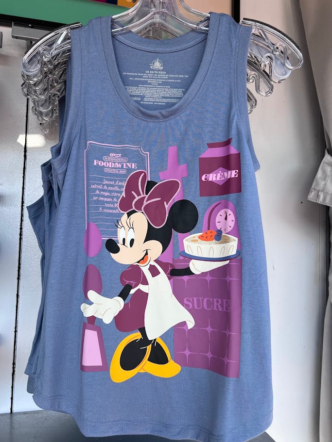 Minnie Mouse 2026 Epcot Food & Wine Festival Adult Tank Top