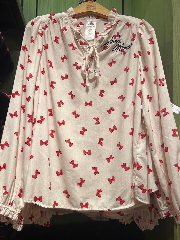 Minnie Mouse Bows Women's Long Sleeve Shirt