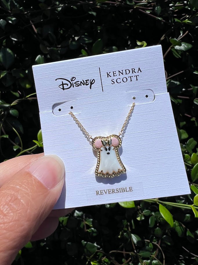Minnie Mouse Cutie Ghost Kendra Scott Necklace