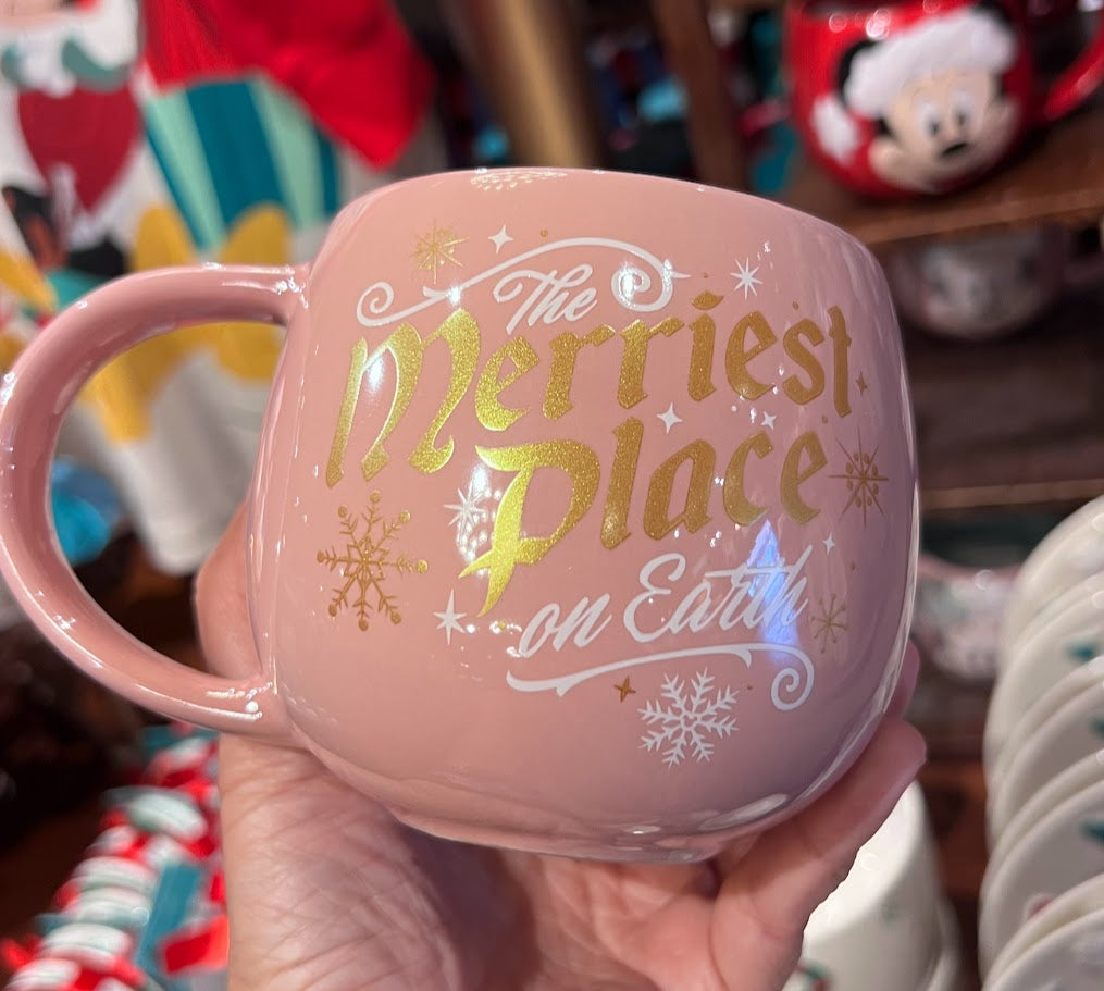 Minnie Mouse Merriest Place on Earth Christmas Mug 16 oz