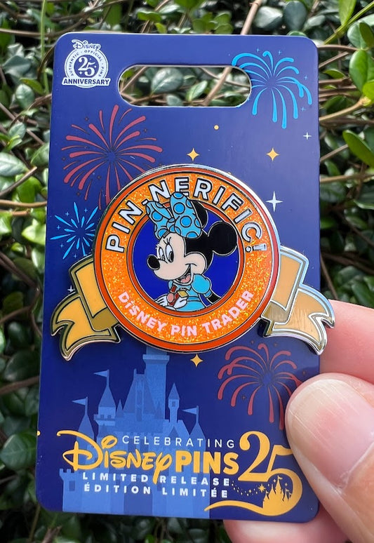 Minnie Mouse Pin-Nerific Disney Pin Trader Limited Release Disney Pin