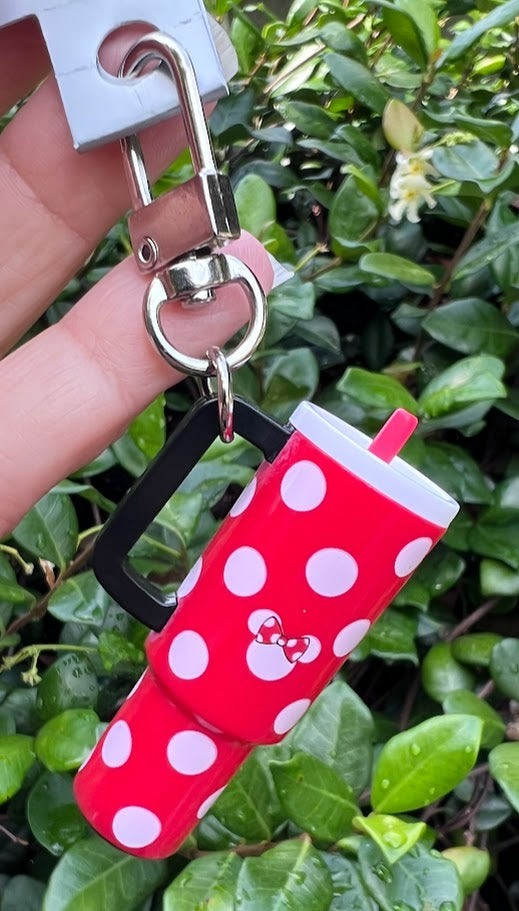 Minnie Mouse Tumbler Disney Parks Bag Clip