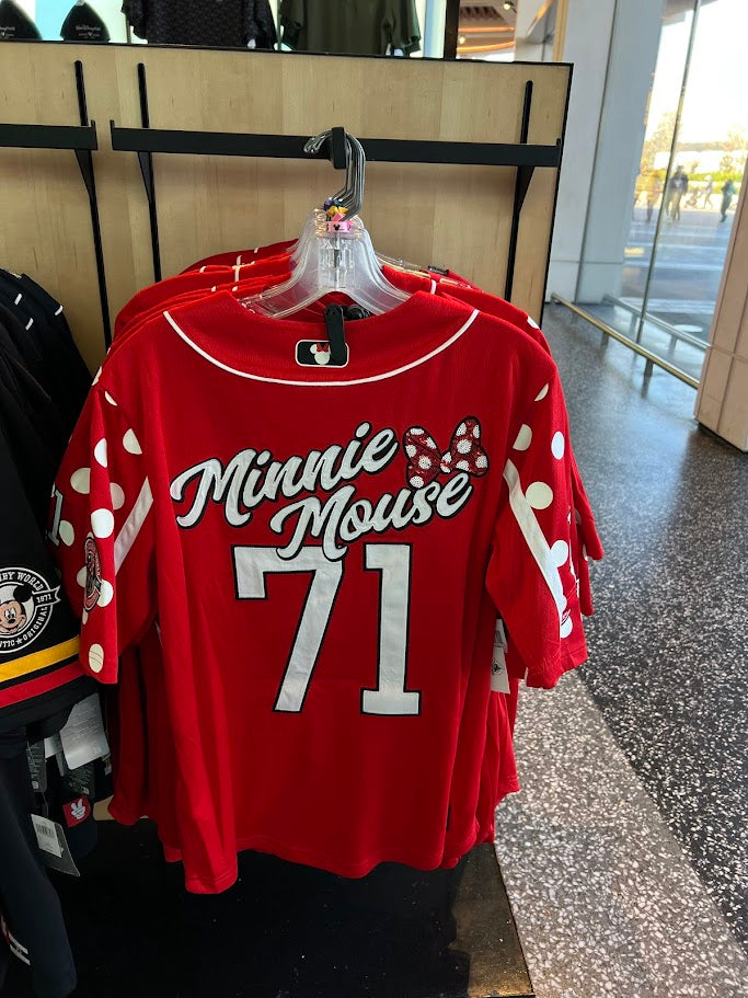 Minnie Mouse Walt Disney World Baseball Jersey