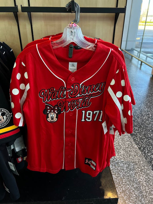 Minnie Mouse Walt Disney World Baseball Jersey