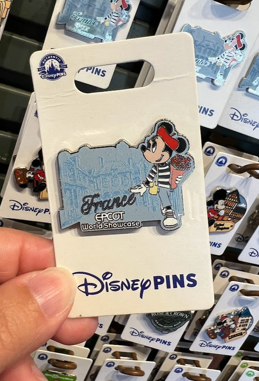 Minnie Mouse with Flowers France Pavilion Epcot World Showcase Disney Pin