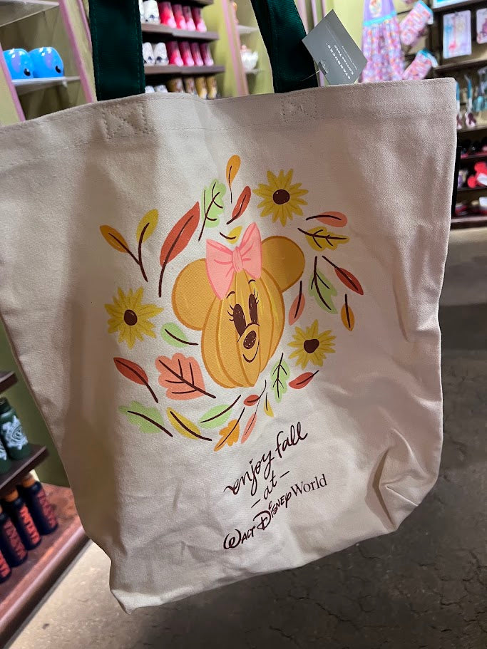 Minnie Pumpkin Enjoy Fall at Walt Disney World Starbucks Tote