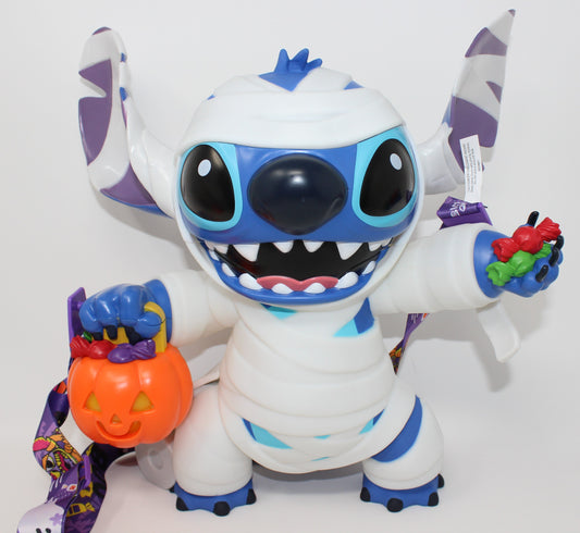 Mummy Stitch Glow-in-the-Dark Light Up Disney Halloween Popcorn Bucket