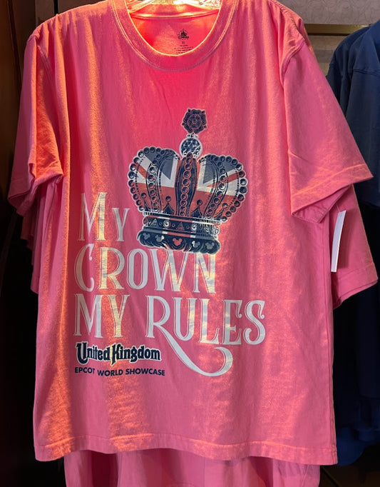 My Crown My Rules United Kingdom Epcot World Showcase Adult T-Shirt
