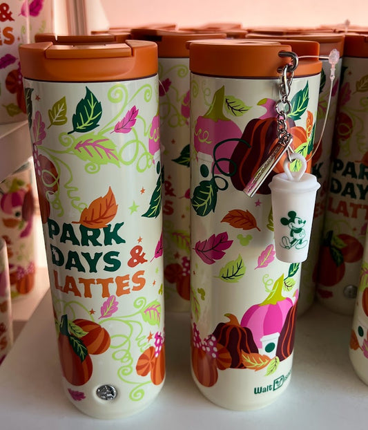 Park Days & Lattes Starbucks Walt Disney World Metal Tumbler 16oz.