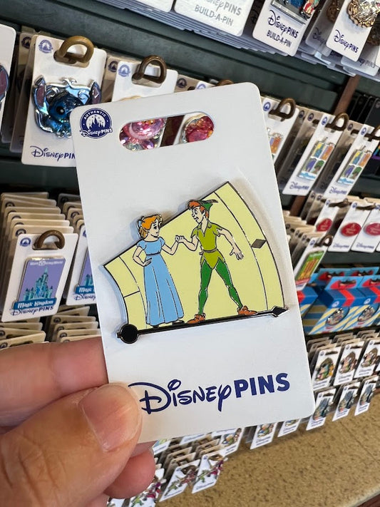 Peter Pan & Wendy Clock Disney Pin
