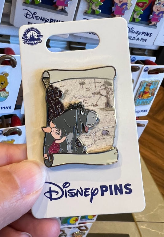 Piglet & Eeyore Map Disney Pin