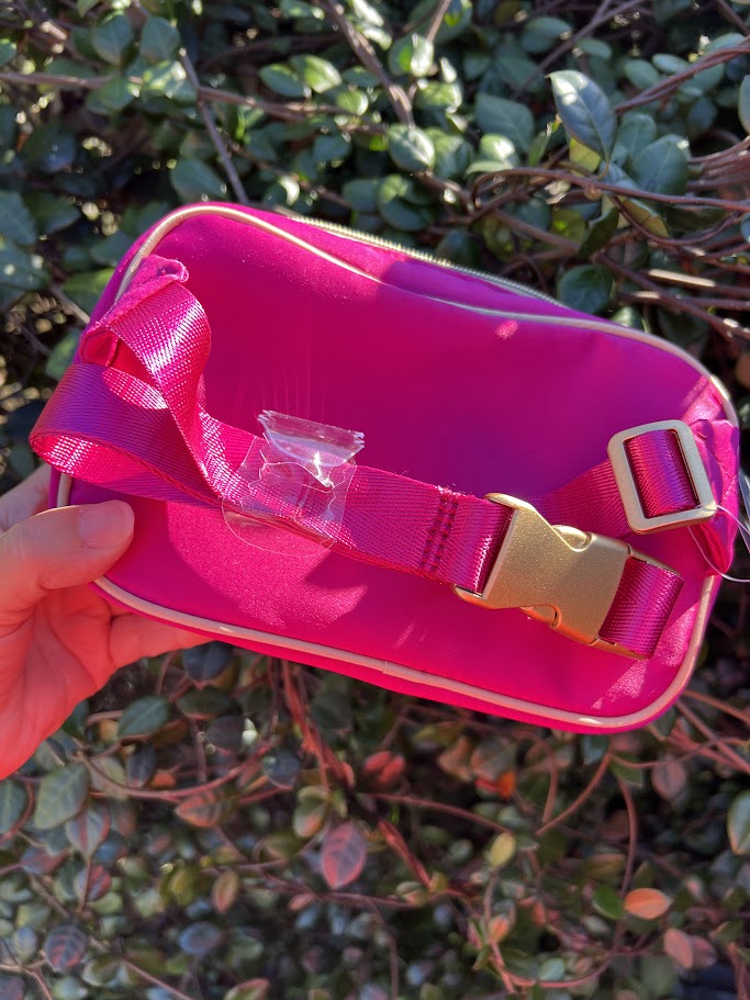 Pink & Gold Cinderella Castle Walt Disney World Fanny Pack