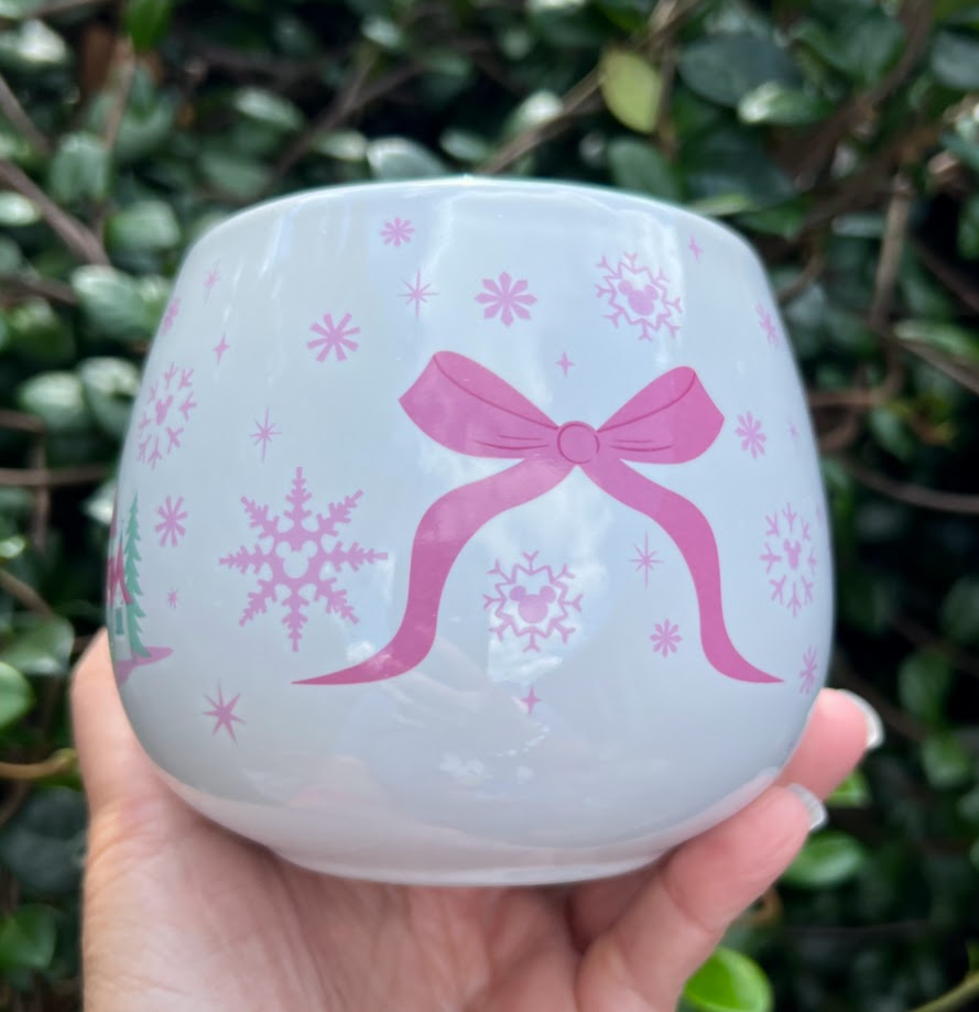 Pink Winter Castle & Ribbons Disney Mug 21 oz.