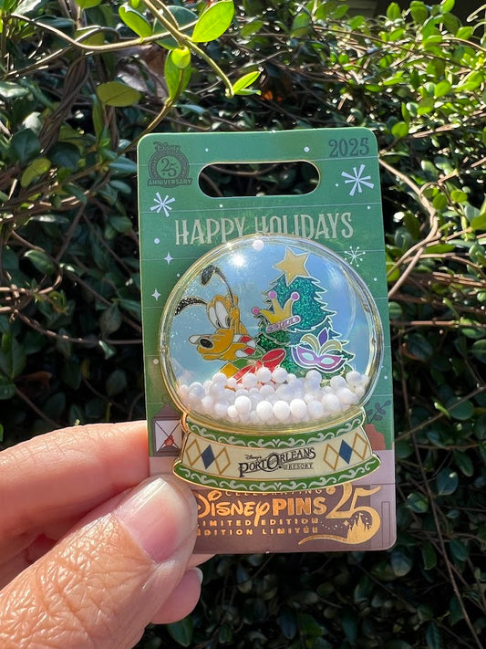 Pluto Port Orleans Resort Happy Holidays 2025 Disney Pin