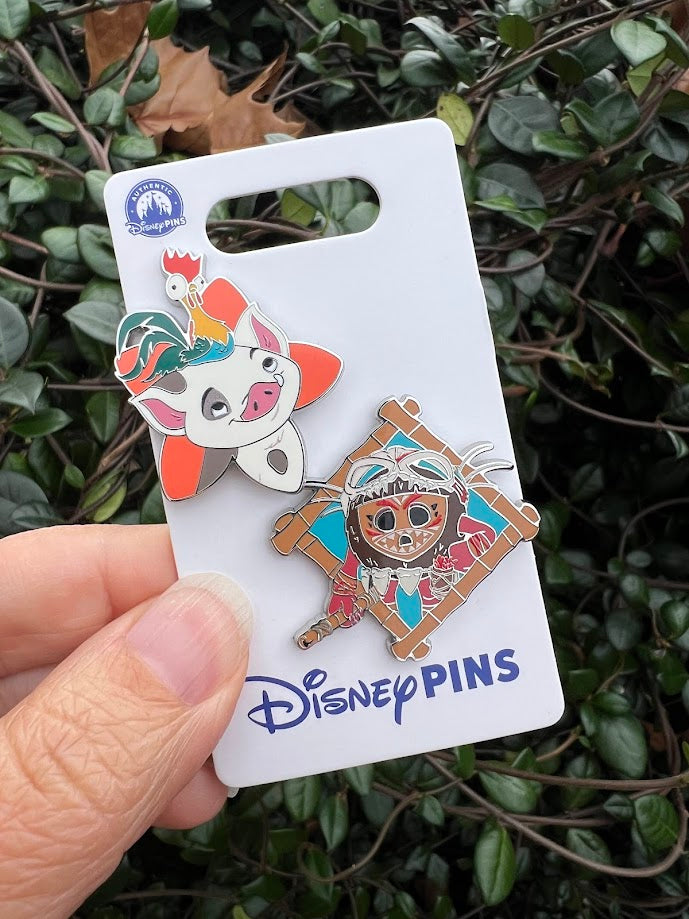 Pua Hei Hei & Kakamora Disney Pin Set