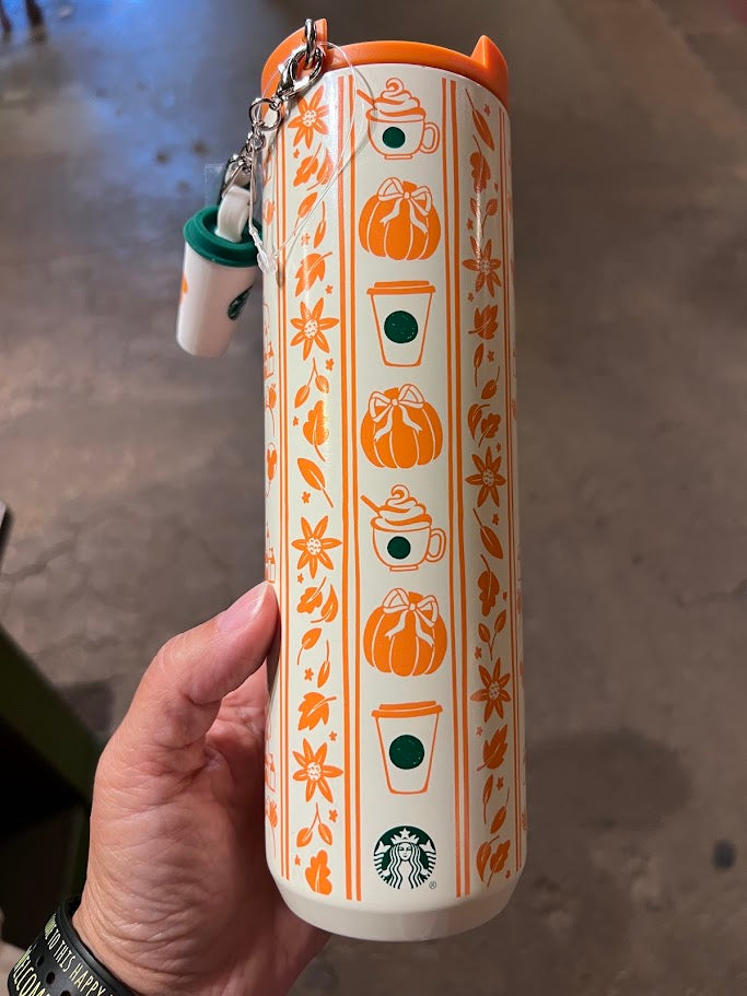 Pumpkin Spice Metal Starbucks Tumbler 16 oz.