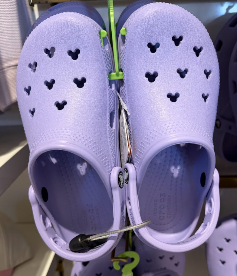 Lavender Mickey Icon Adult Disney Crocs