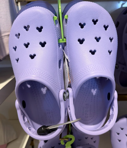 Lavender Mickey Icon Adult Disney Crocs