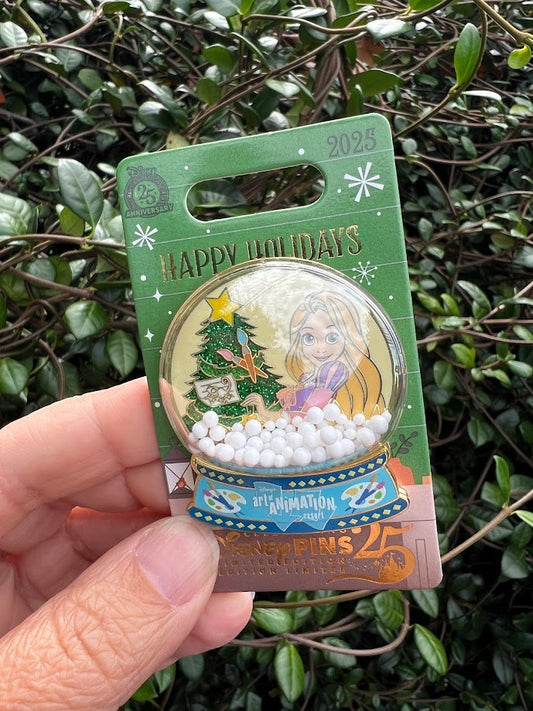 Rapunzel Art of Animation Resort Happy Holidays 2025 Disney Pin