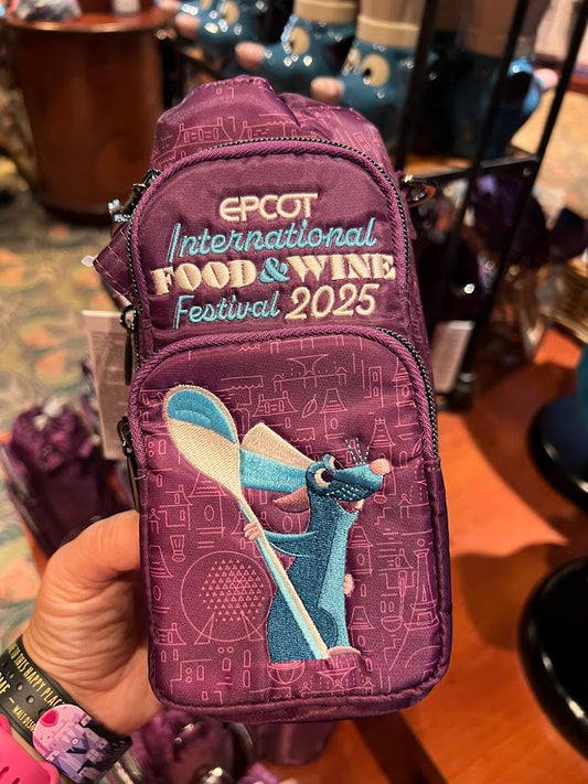 Remy 2025 Epcot Food & Wine Festival Disney Lug Water Bottle Bag
