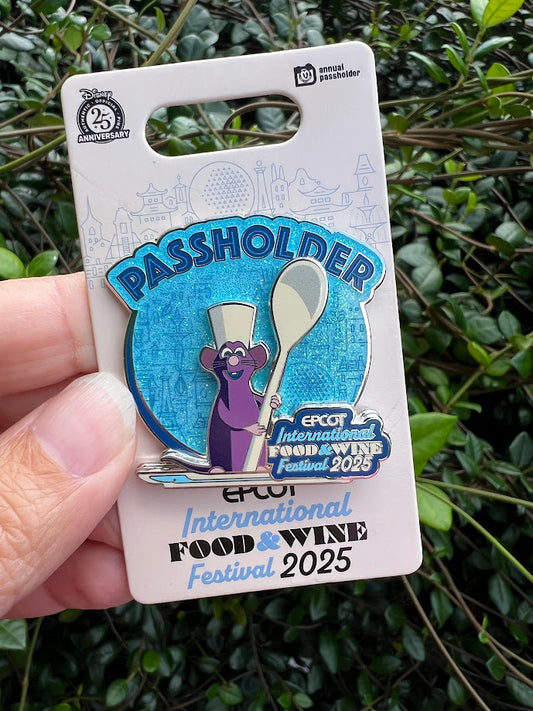 Remy 2025 Epcot Food & Wine Festival Limited Edition Passholder Disney Pin
