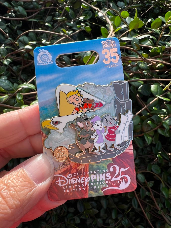 Rescuers Down Under 35th Anniversary Limited Edition Disney Pin