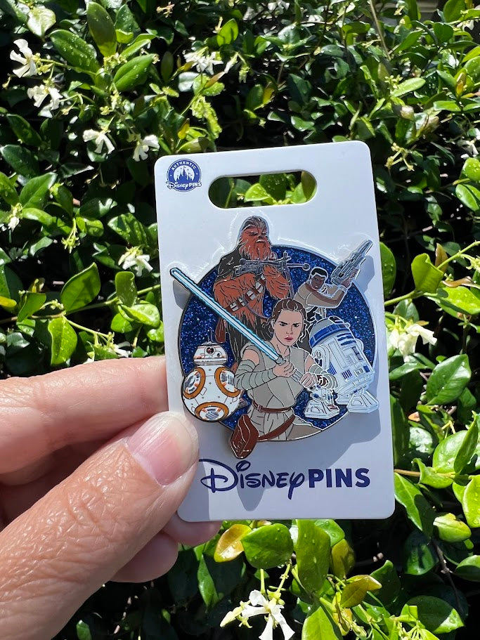 Rey BB-8 Chewbacca Finn & R2-D2 Star Wars Disney Pin