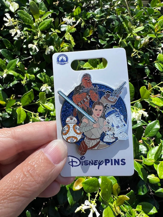 Rey BB-8 Chewbacca Finn & R2-D2 Star Wars Disney Pin