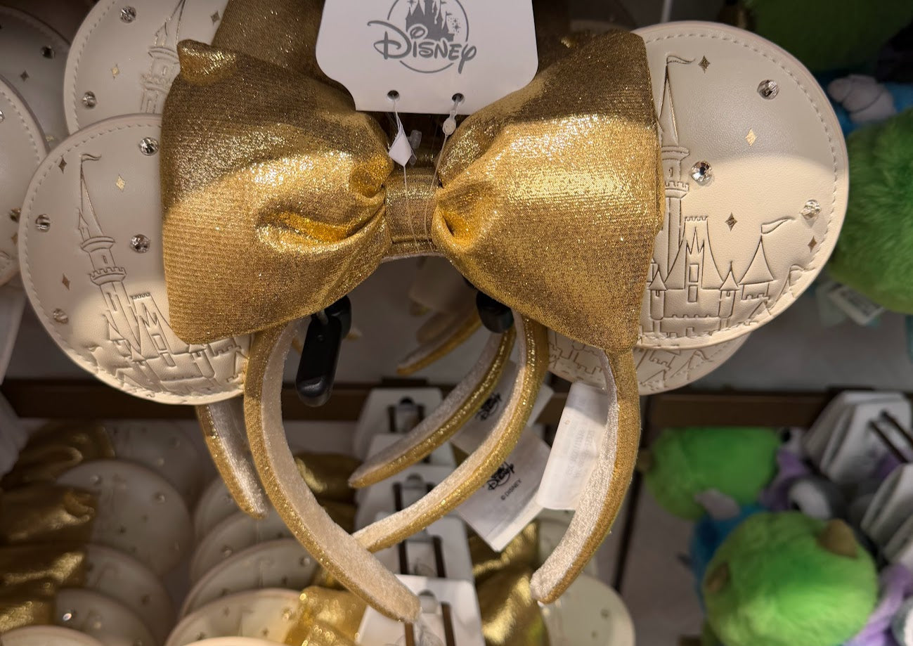 Rhinestone Cinderella Castle Minnie Mouse Ears Headband