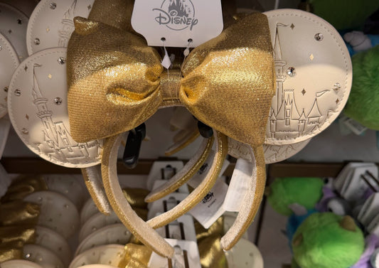 Rhinestone Cinderella Castle Minnie Mouse Ears Headband