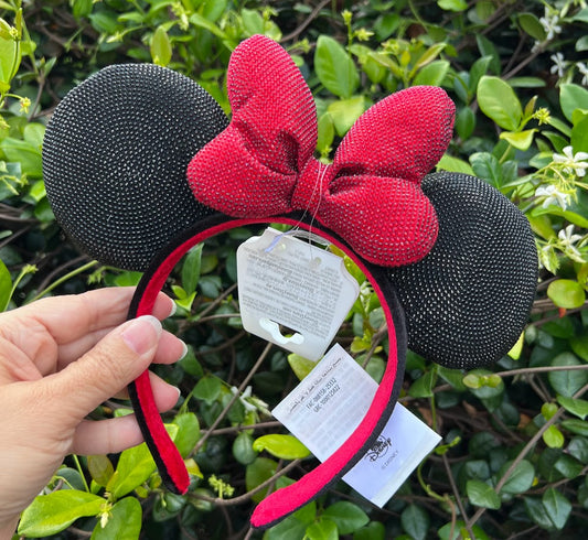 Rhinestone Minnie Mouse Ears Headband