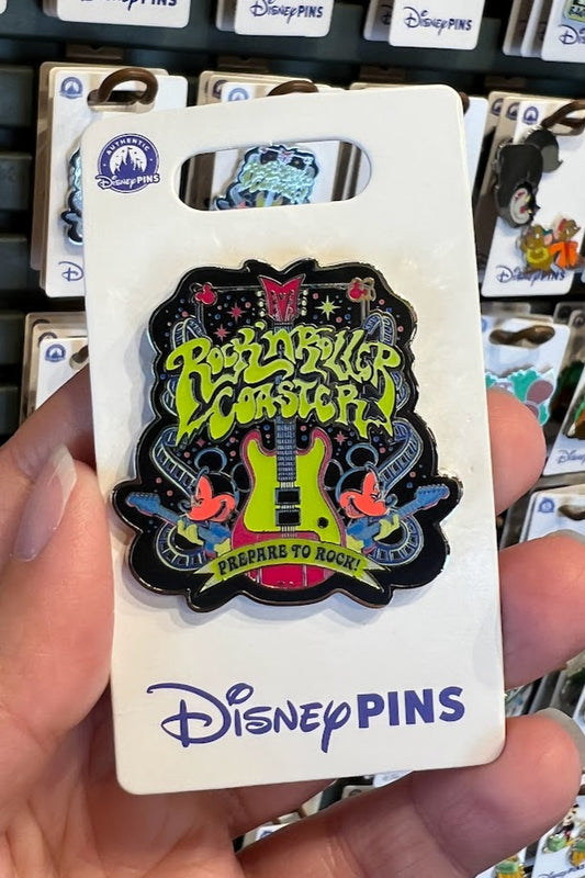 Mickey Mouse Rock 'n' Roller Coaster Prepare to Rock Disney Pin