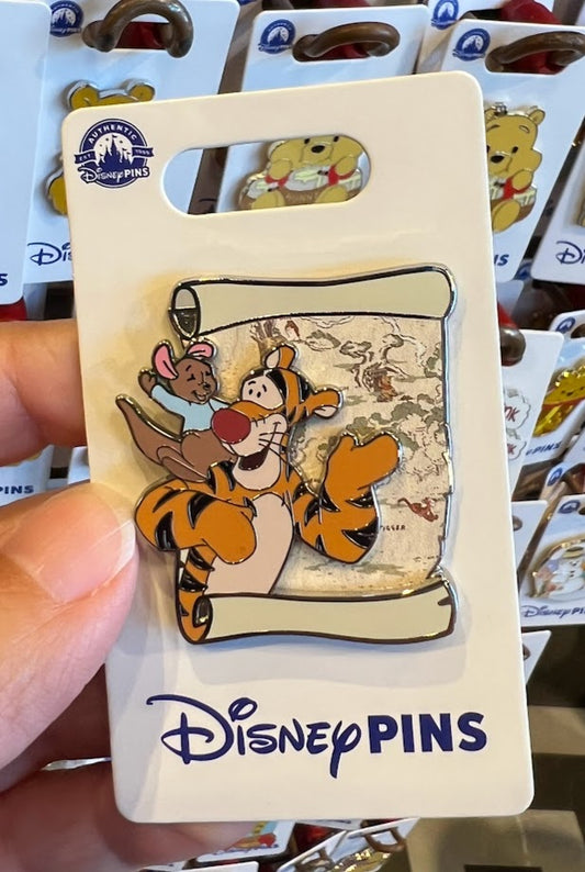 Roo & Tigger Map Disney Pin