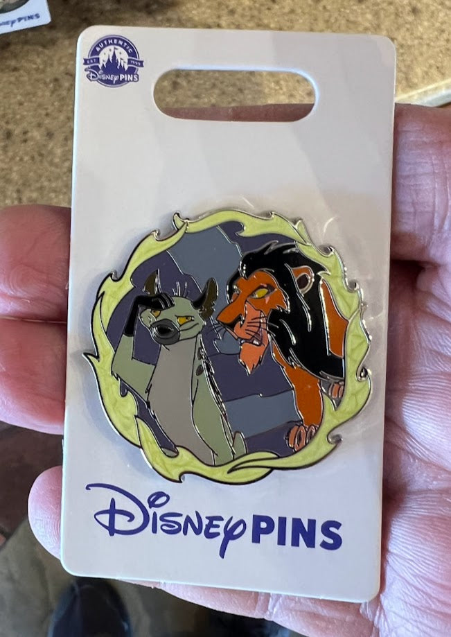 Scar & Ed Lion King Disney Pin