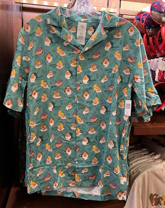 Seven Dwarfs Germany Pavilion Button-Up Adult Shirt