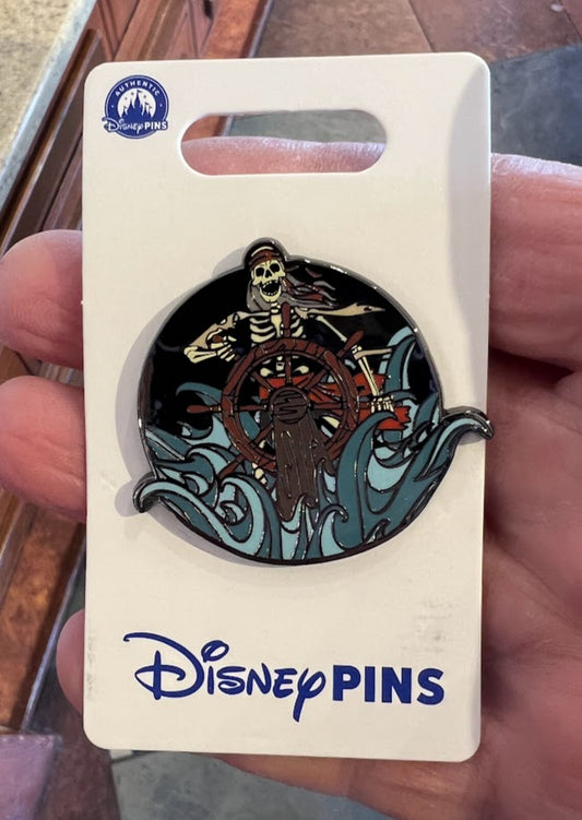 Skeleton Pirate Helmsman Pirates of the Caribbean Disney Pin