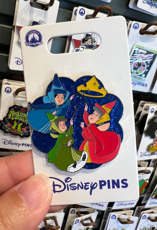 Sleeping Beauty Fairies with Crown Disney Pin