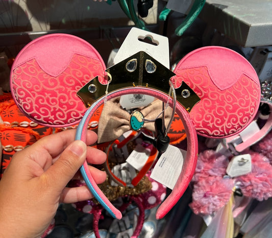 Aurora Sleeping Beauty Pink & Blue Minnie Mouse Ears Headband
