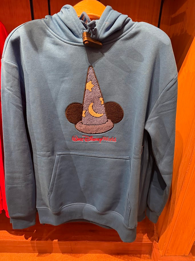 Sorcerer Mickey Hat Walt Disney World Pull Over Adult Hoodie