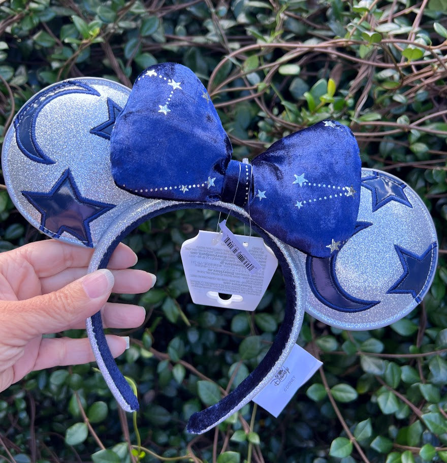 Sorcerer Mickey Moon & Stars  Minnie Mouse Ears Headband
