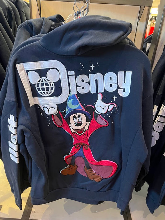 Sorcerer Mickey Zippered Adult Hoodie