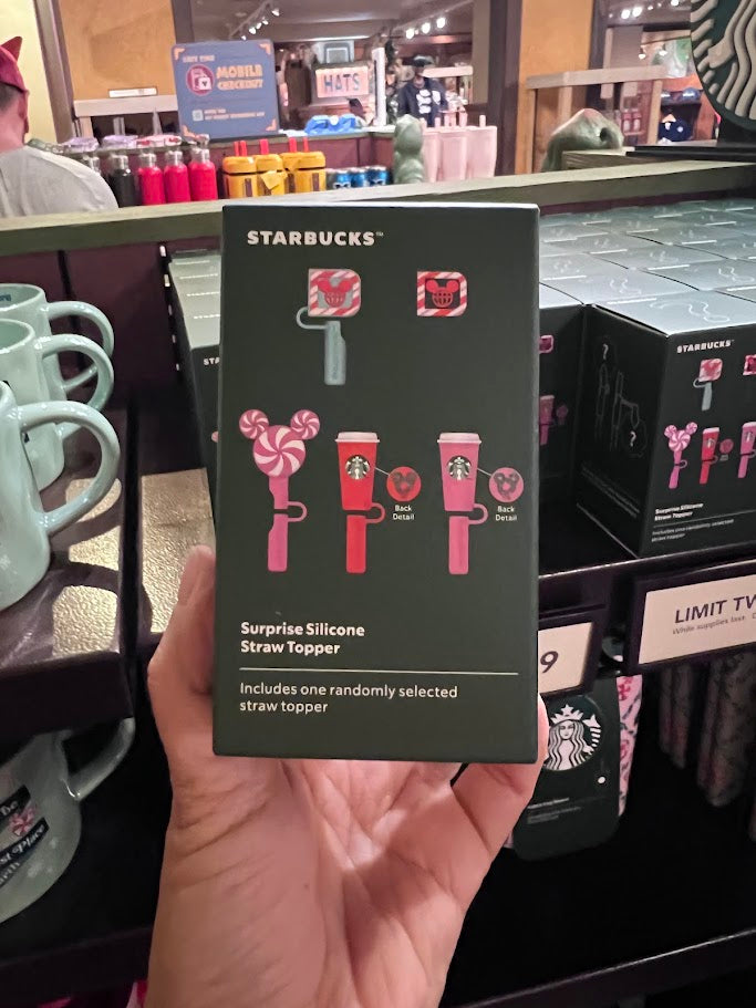 Starbucks Christmas Surprise Silicone Straw Topper Mystery Pack